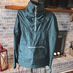 Jerzees Green Windbreaker Jacket